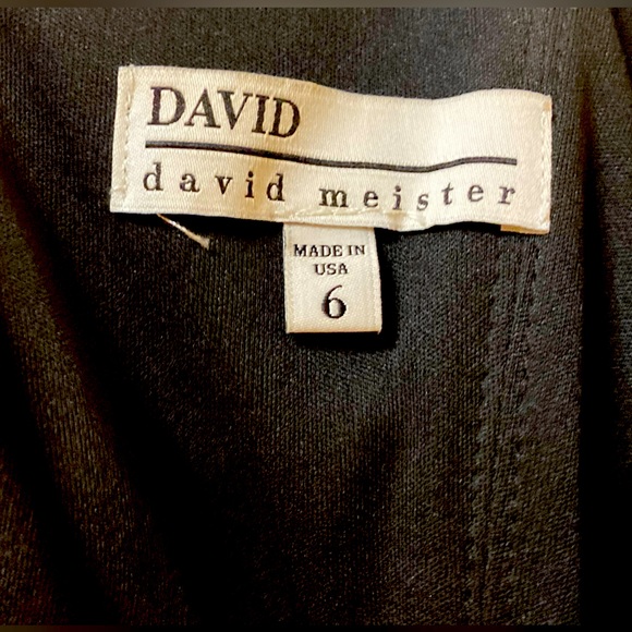 David Meister Black One Shoulder Dress - Picture 6 of 6